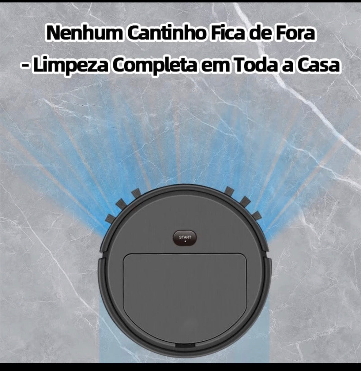 Robô Aspirador e Varredor Automático para Limpeza Doméstica