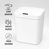 Lixeira Touchless Inteligente – 16 Litros