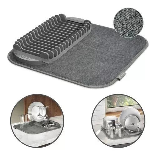 Escorredor de Louças com Tapete de Microfibra