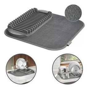 Escorredor de Louças com Tapete de Microfibra