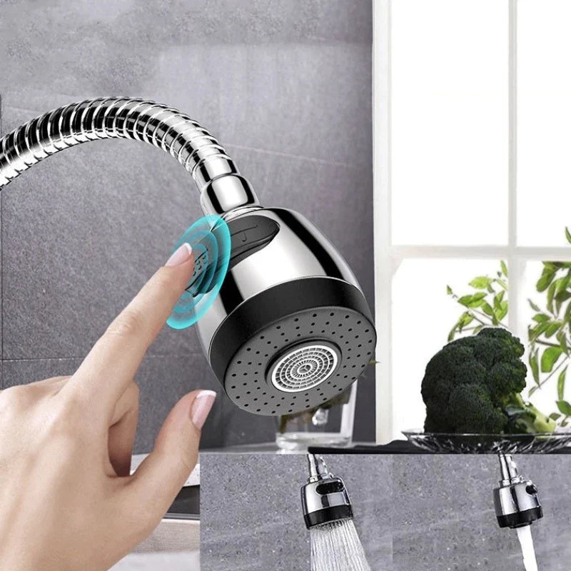 Torneira de Cozinha Inox 360° com Sensor e Bico Giratório