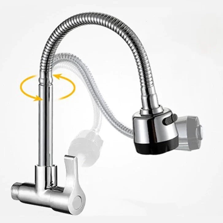 Torneira de Cozinha Inox 360° com Sensor e Bico Giratório