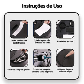 Robô Aspirador e Varredor Automático para Limpeza Doméstica