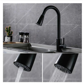Torneira Gourmet Preta Fosca para Cozinha