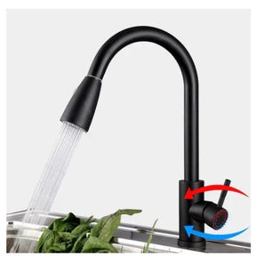 Torneira Gourmet Preta Fosca para Cozinha