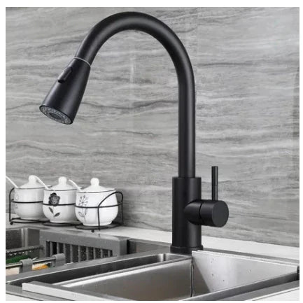 Torneira Gourmet Preta Fosca para Cozinha