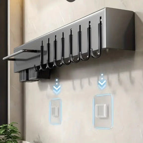 Suporte de Ferro Multifuncional para Utensílios de Cozinha